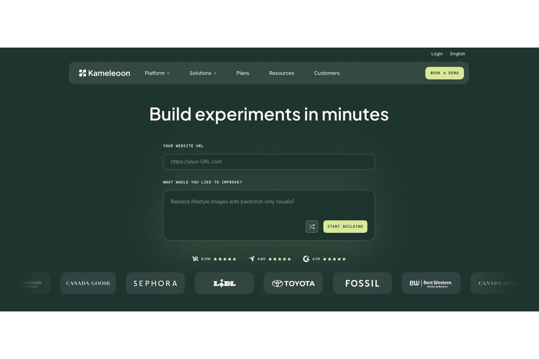 Kameleoon lets users build A/B experiments in minutes using AI prompts.