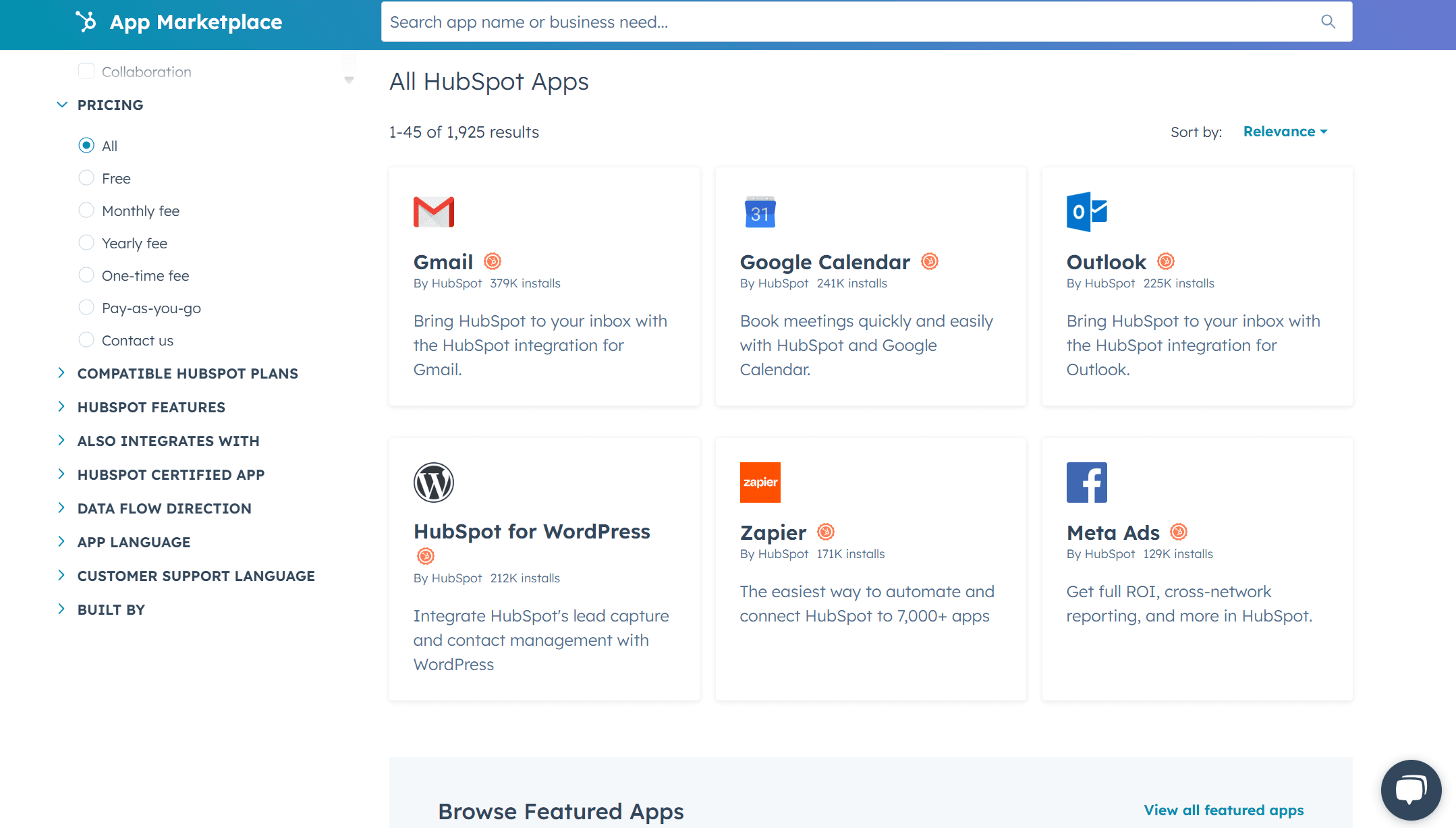 HubSpot screenshot