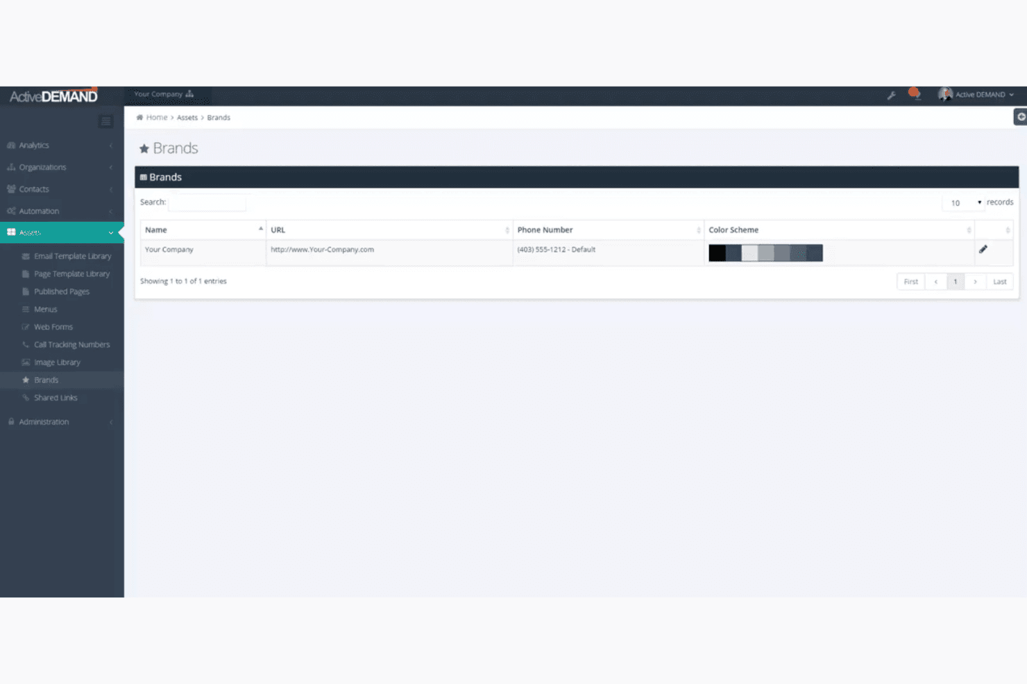 ActiveDemand screenshot
