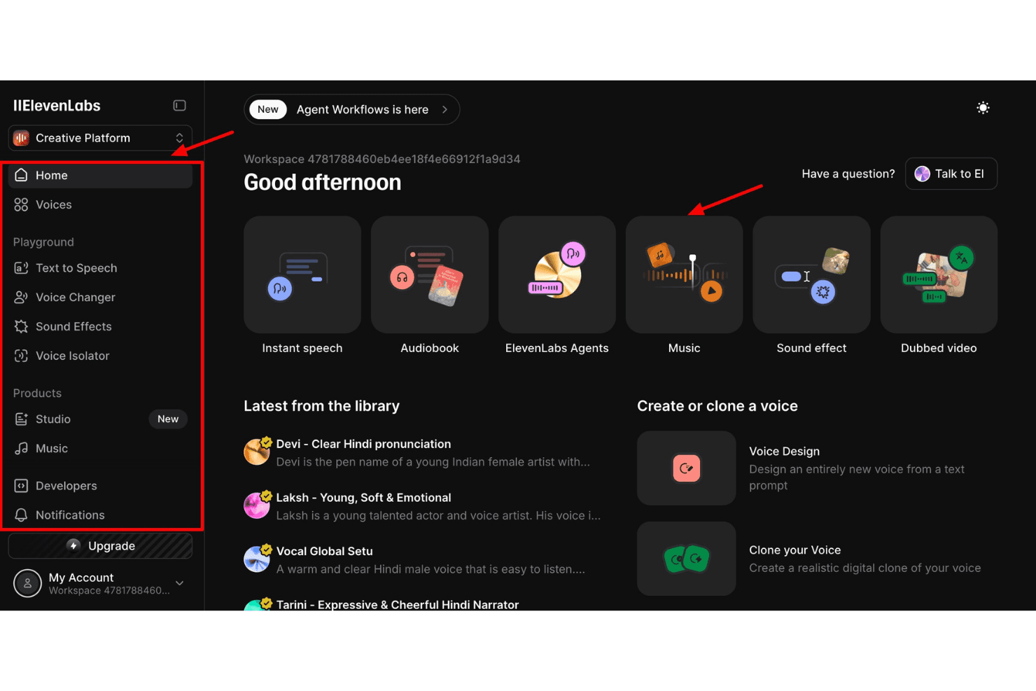 ElevenLabs screenshot