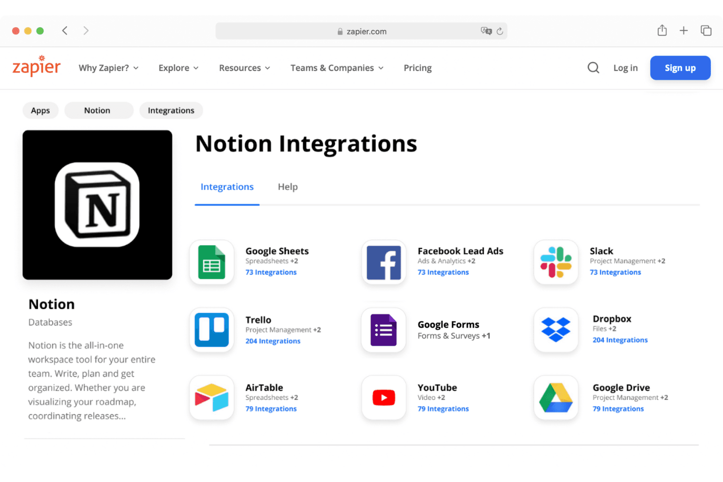 Notion screenshot