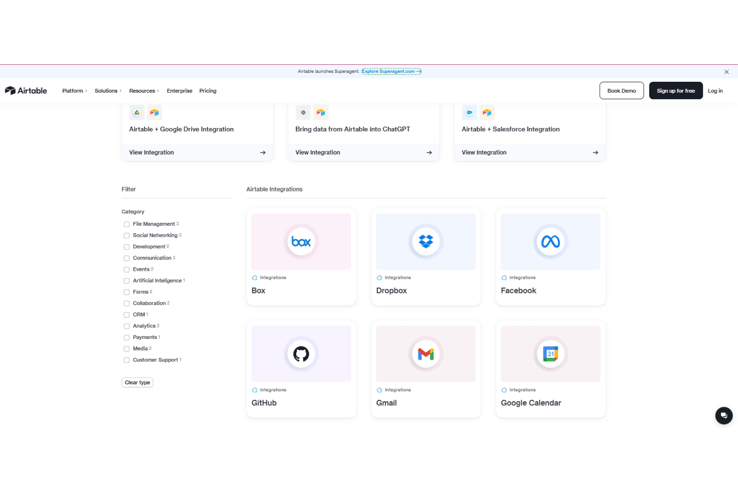 Airtable screenshot