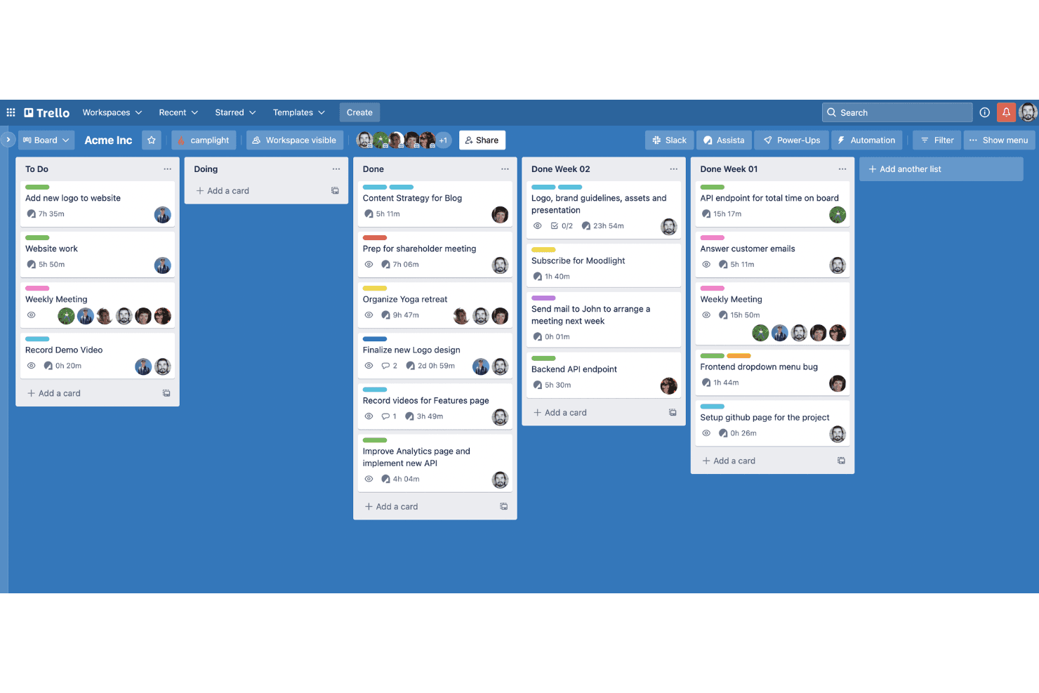 Trello by Atlassian screenshot
