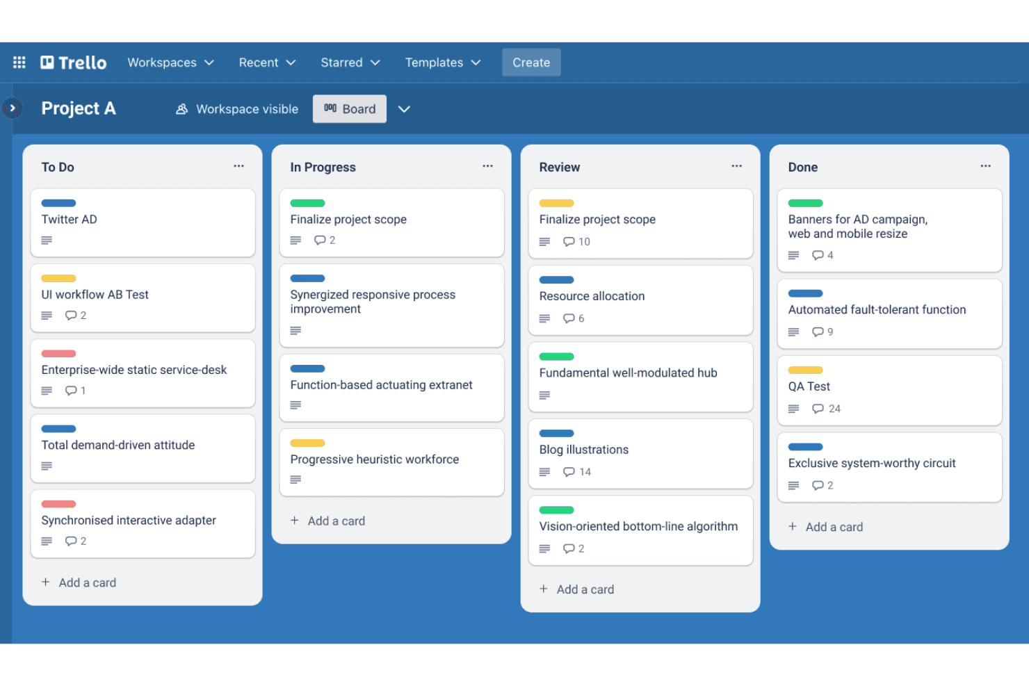 Trello by Atlassian screenshot