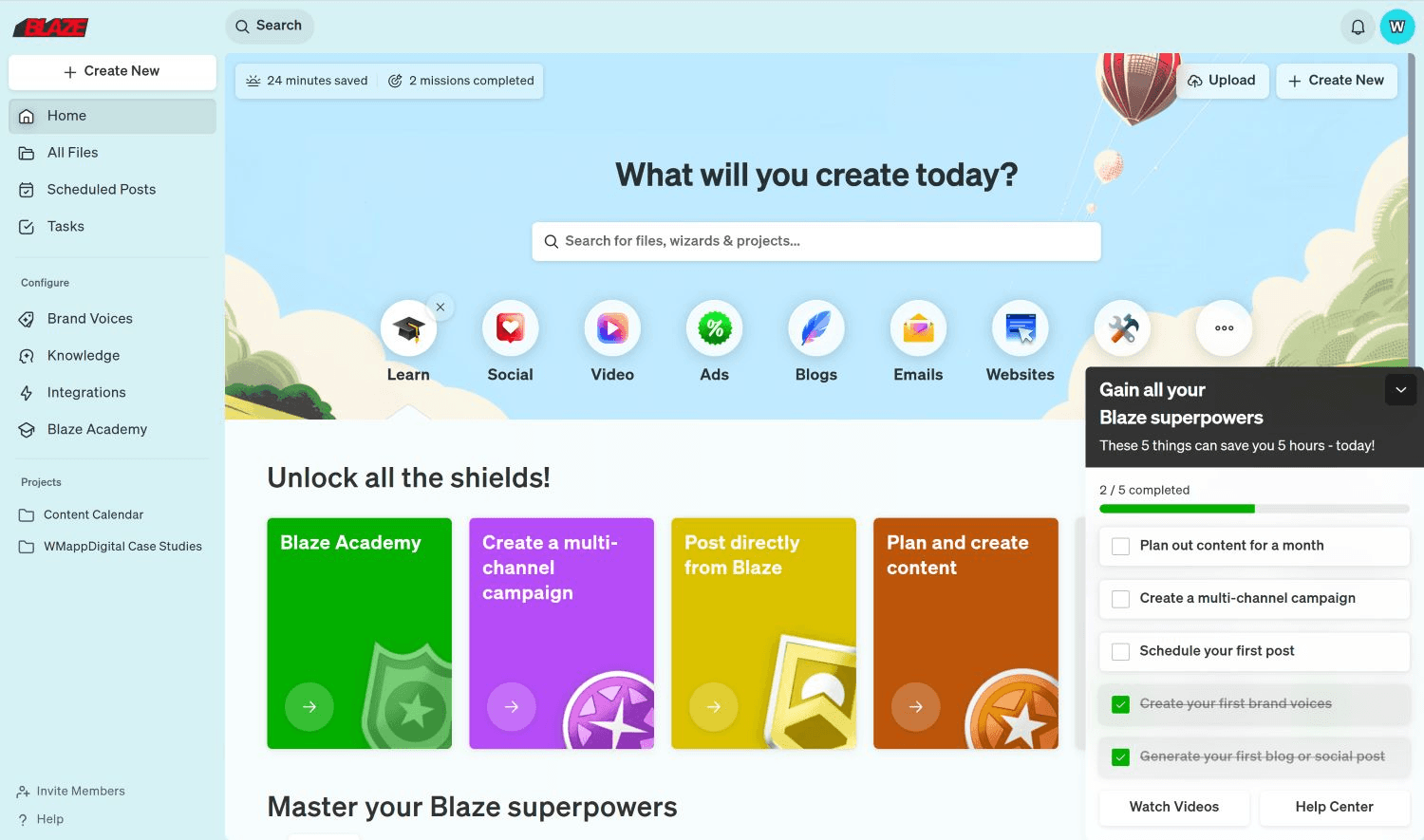 Blaze AI screenshot