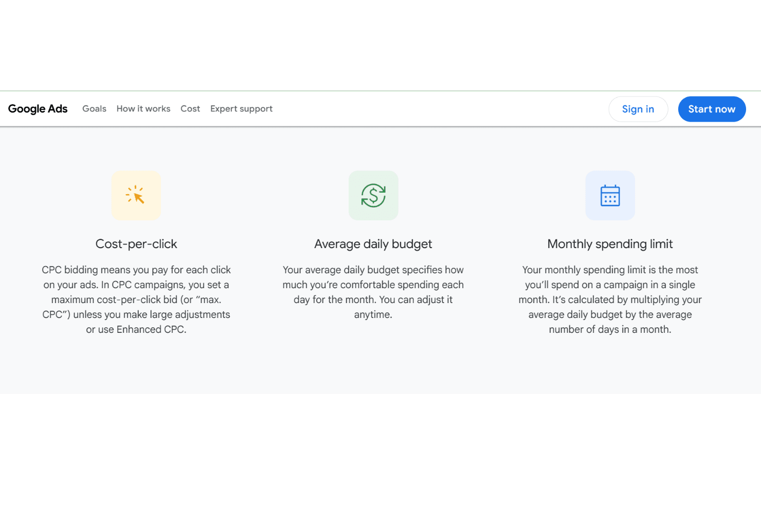 Google Ads screenshot