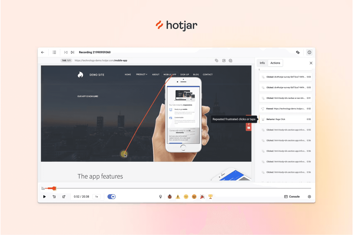 Hotjar (by Contentsquare) screenshot