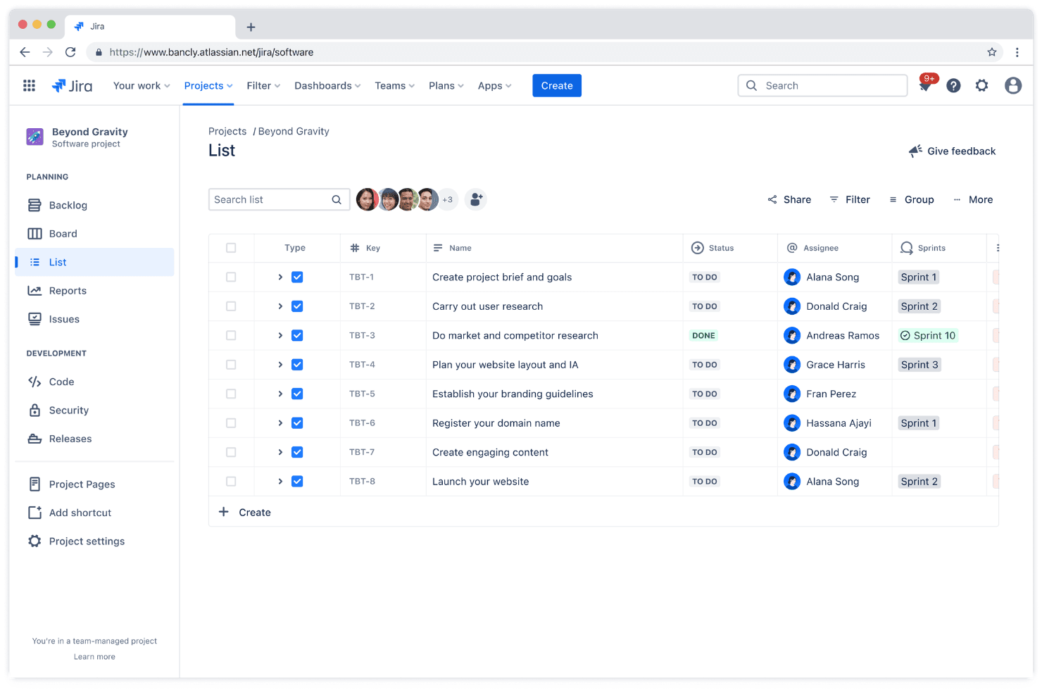 Jira screenshot