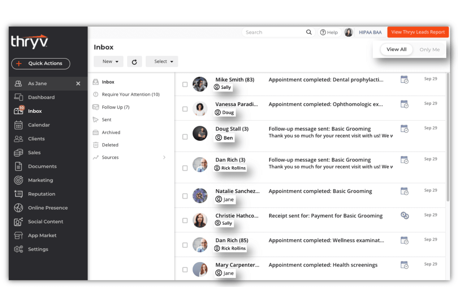 Thryv screenshot