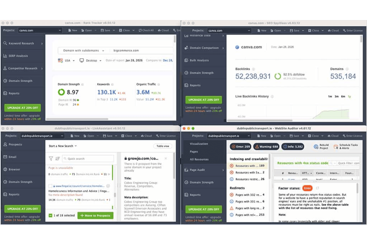 SEO PowerSuite screenshot