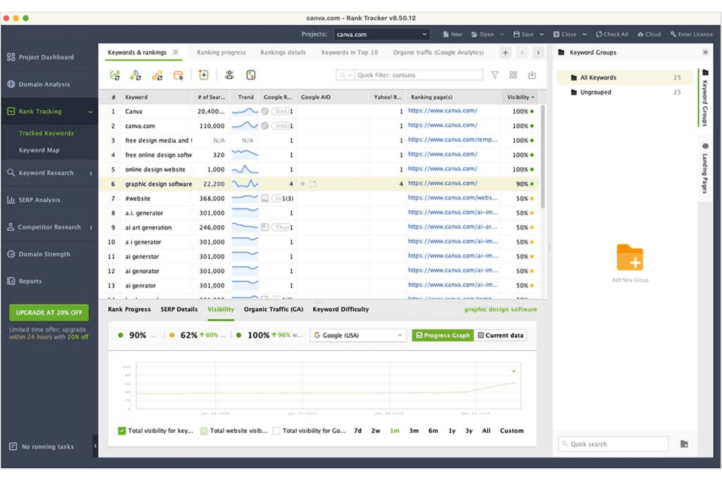 SEO PowerSuite screenshot