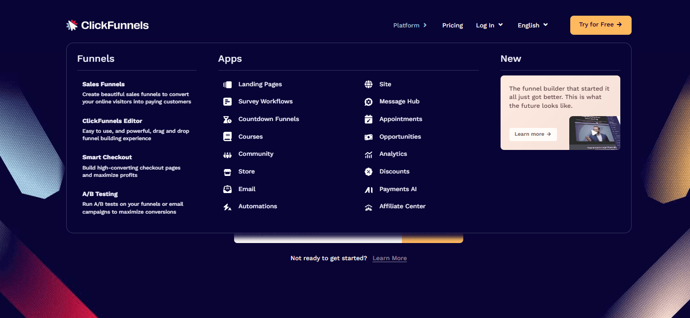 ClickFunnels screenshot