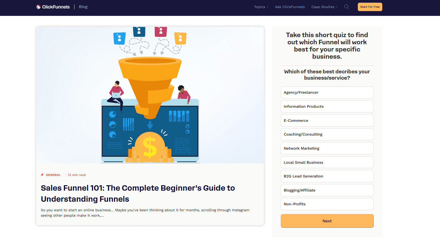 ClickFunnels screenshot