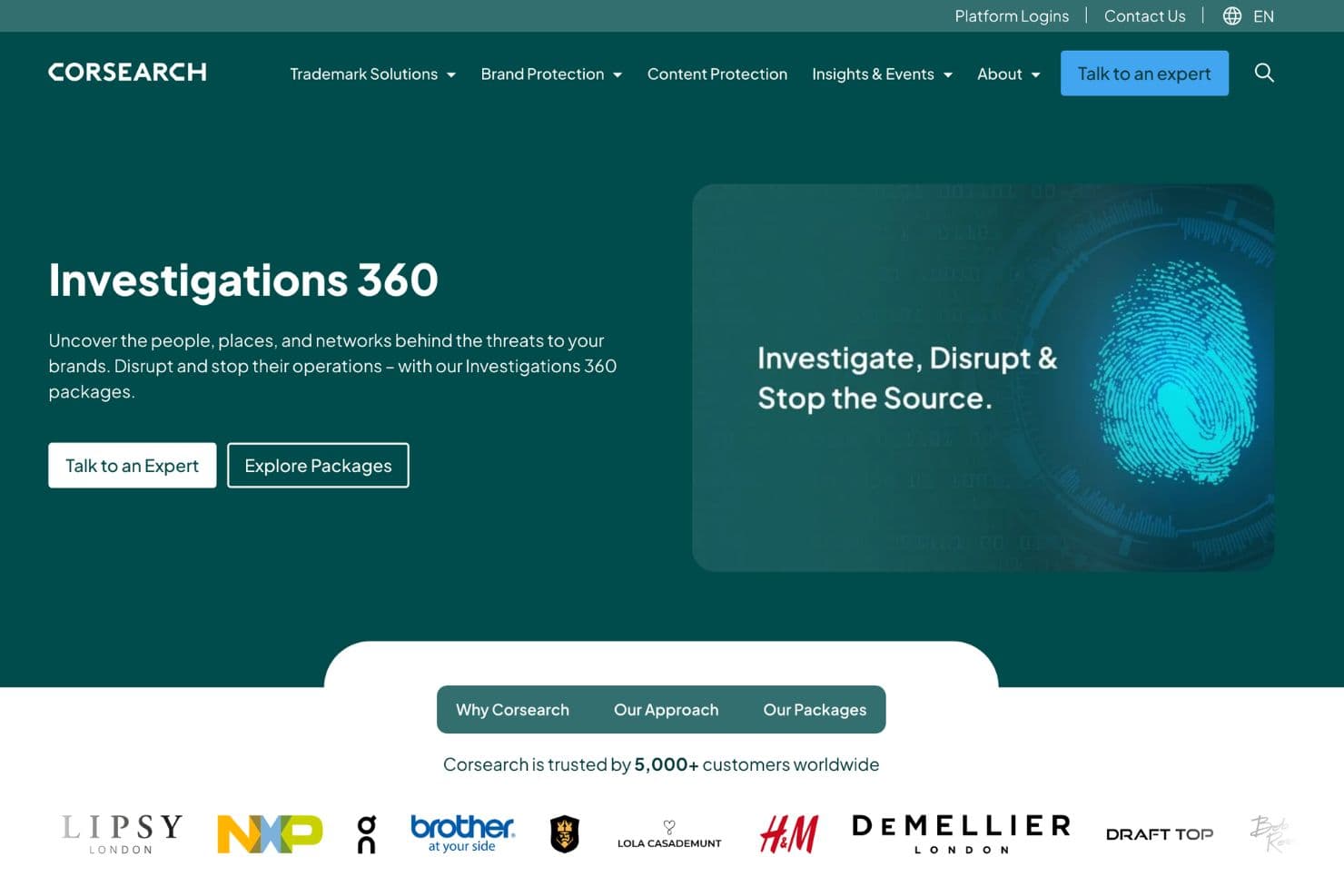 Corsearch screenshot