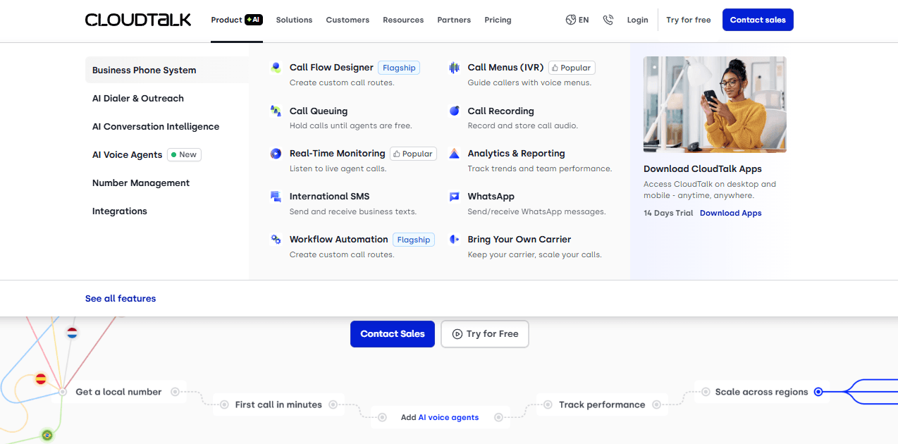 CloudTalk screenshot