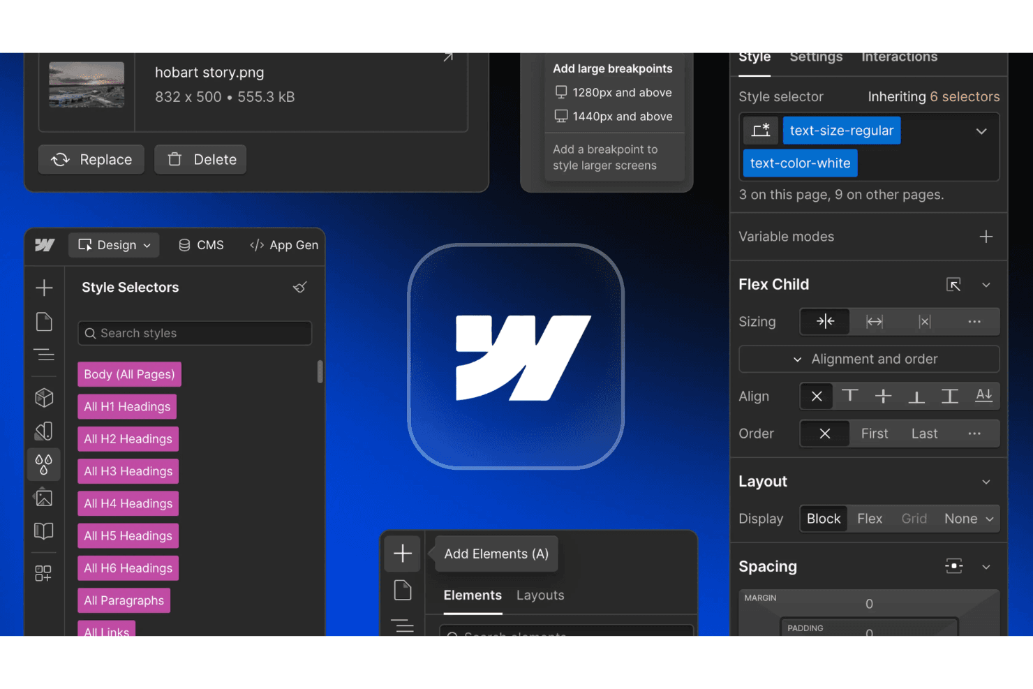 Webflow screenshot