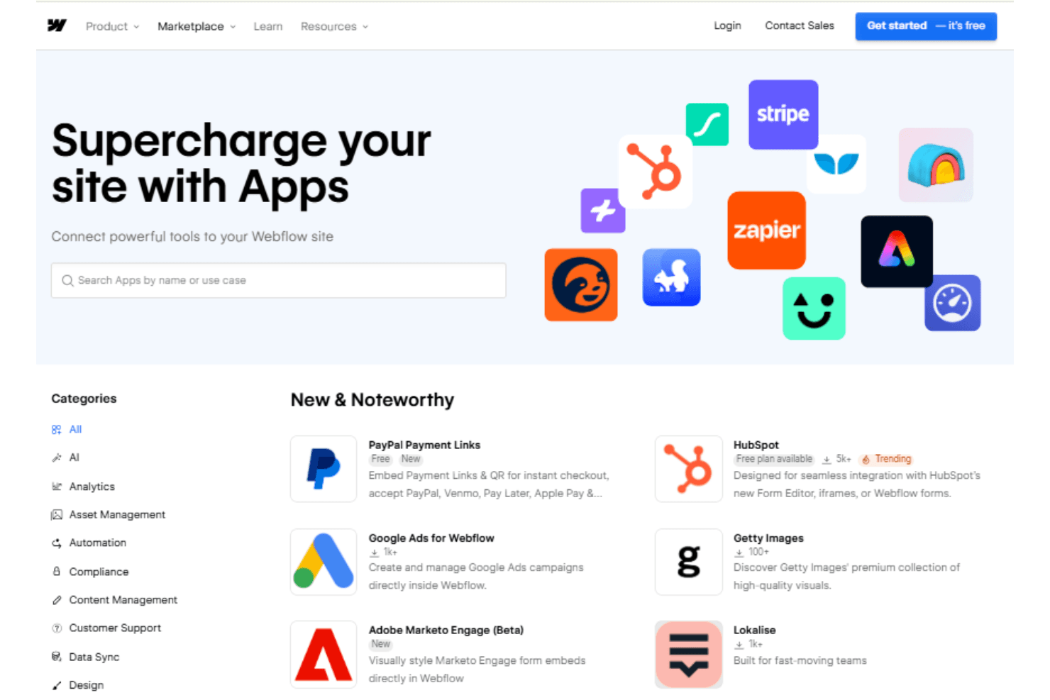Webflow screenshot