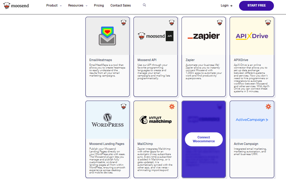 Moosend screenshot