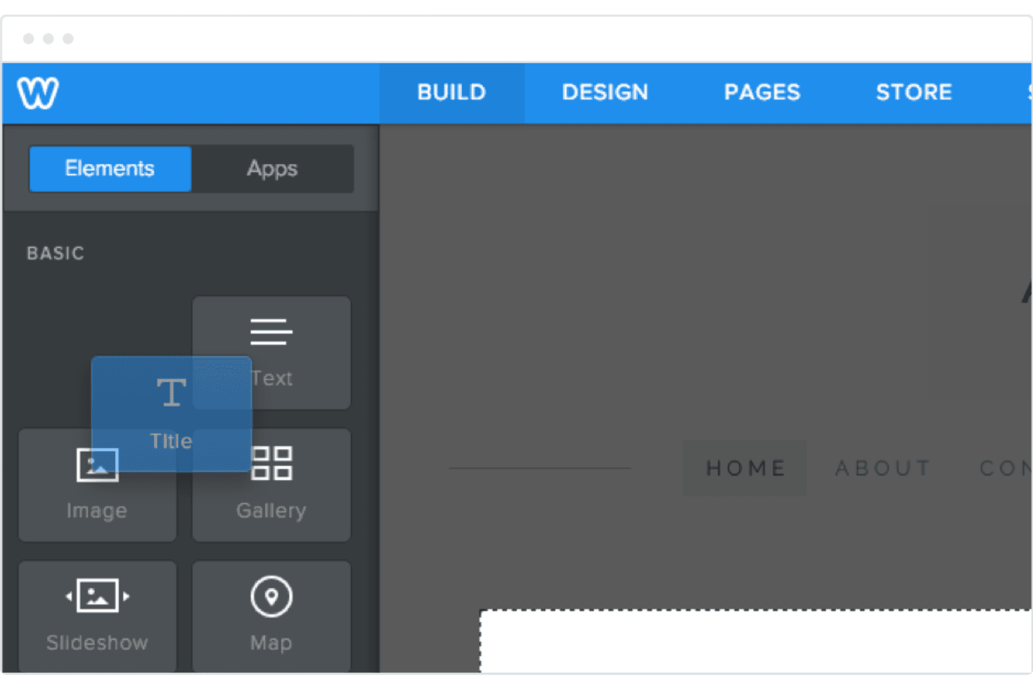 Weebly screenshot