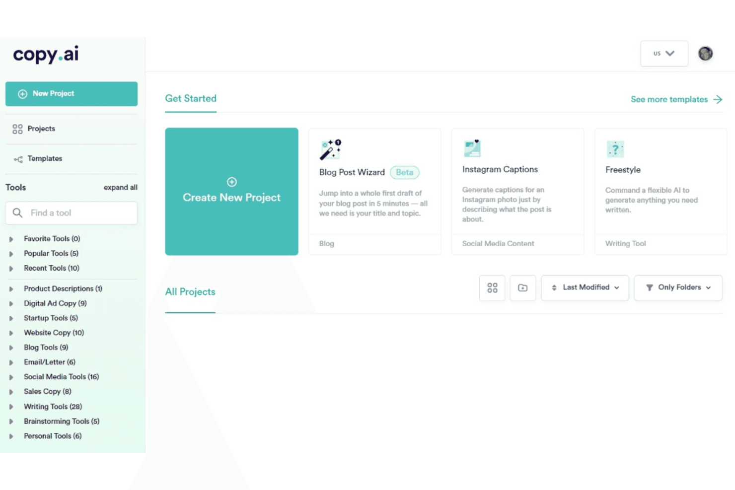 Copy.ai screenshot