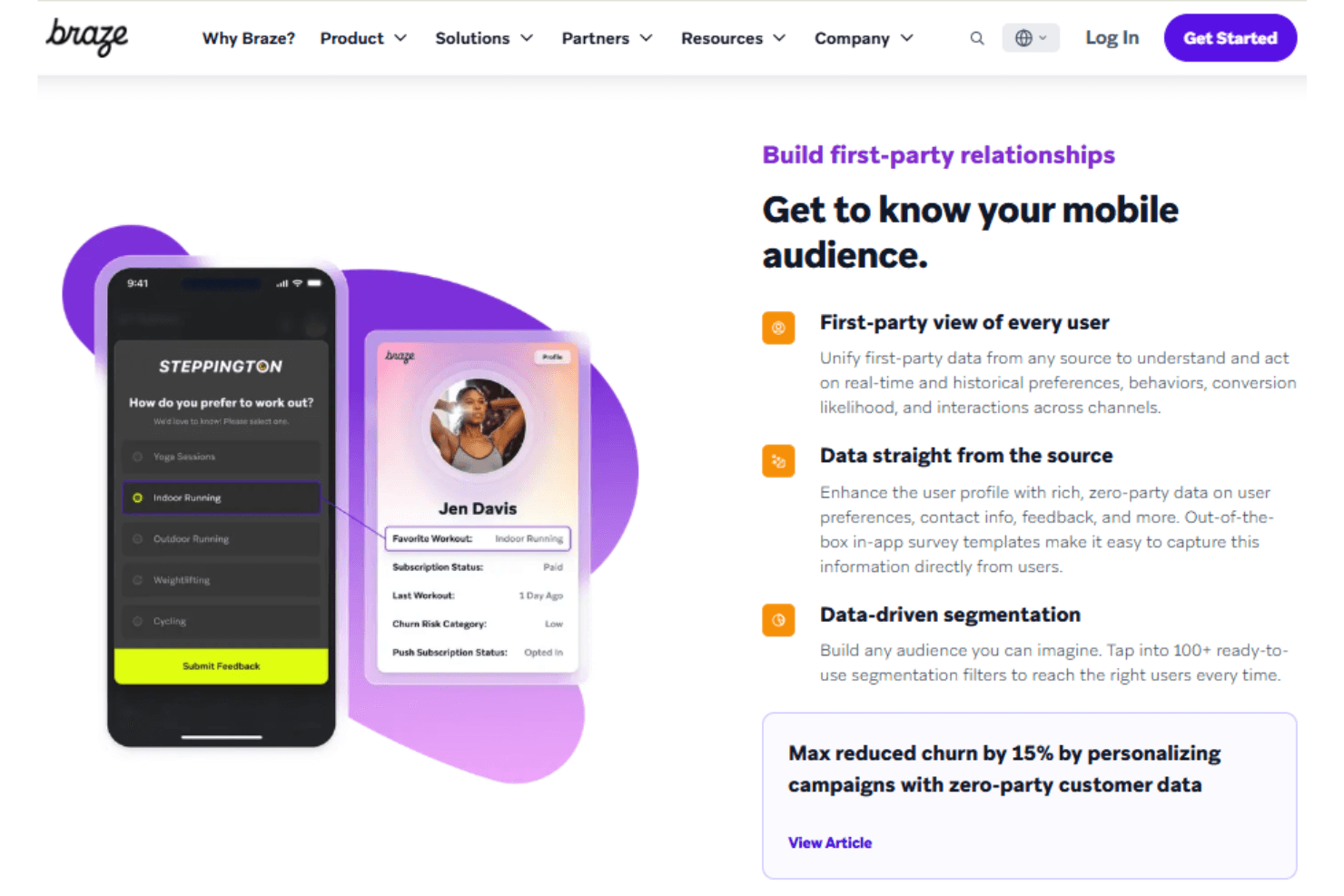 Braze screenshot
