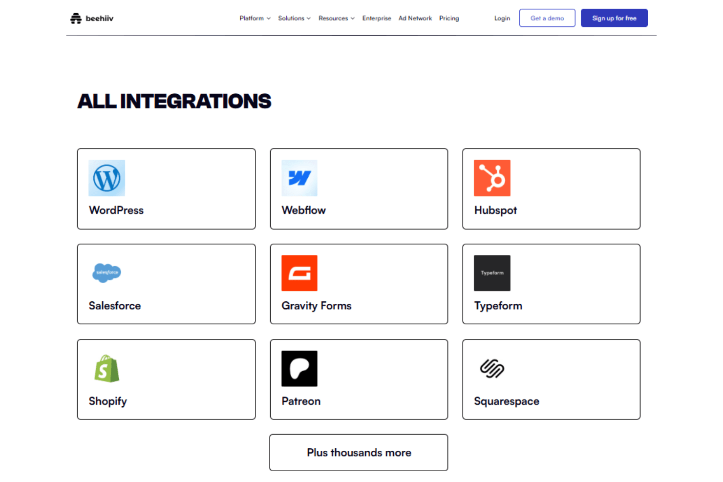 Beehiiv screenshot