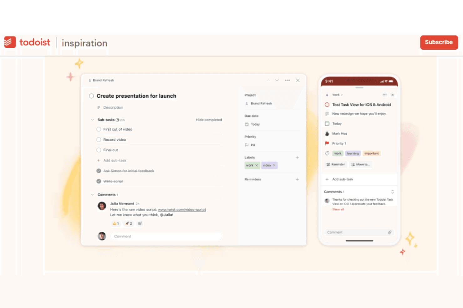Todoist screenshot
