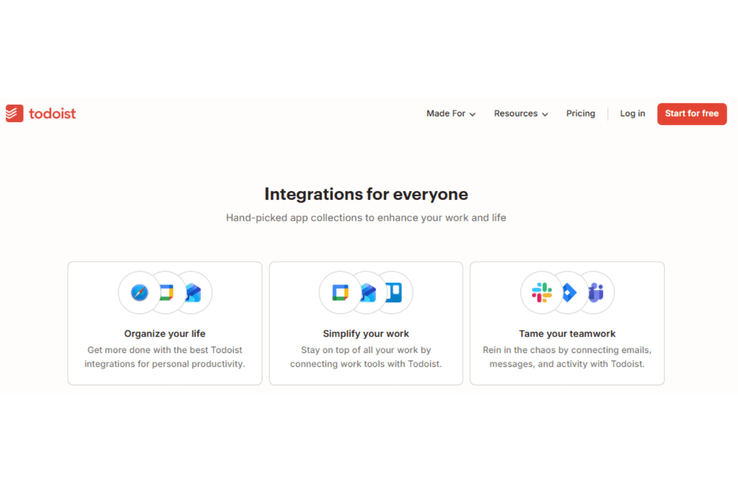 Todoist screenshot