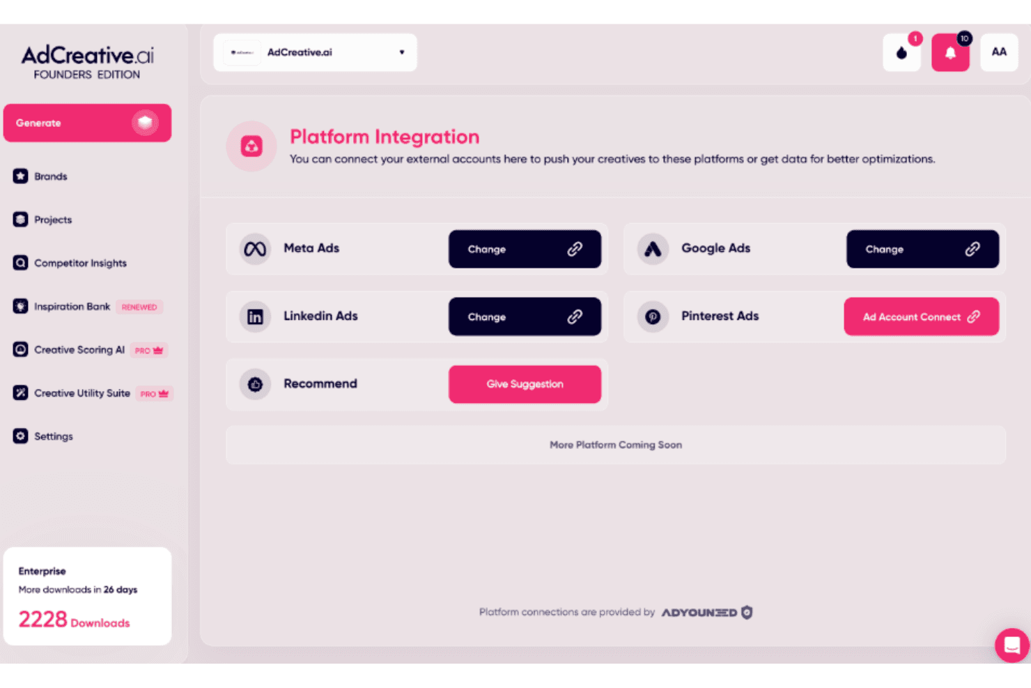 AdCreative.ai screenshot