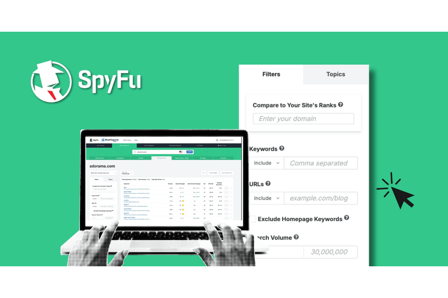 SpyFu screenshot