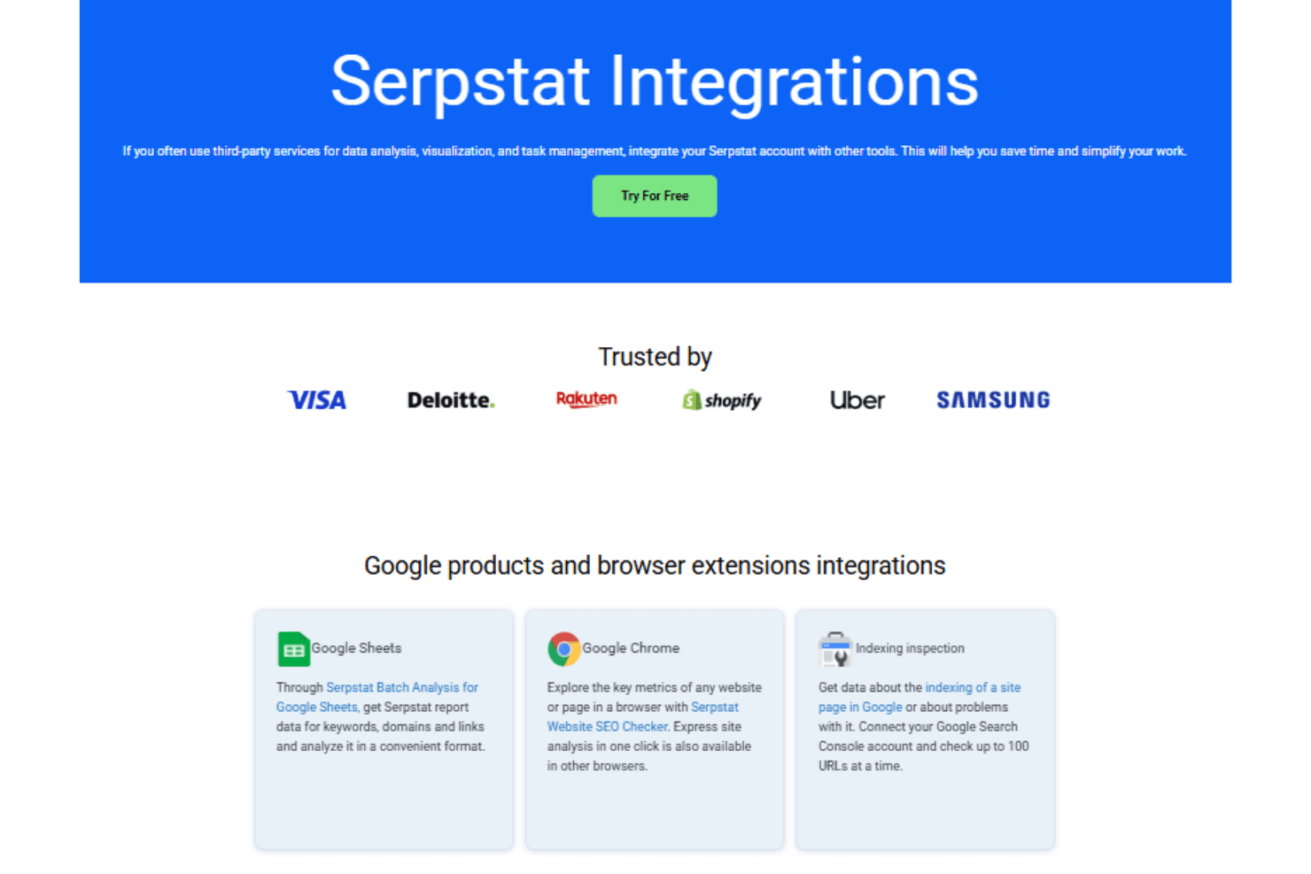 Serpstat screenshot