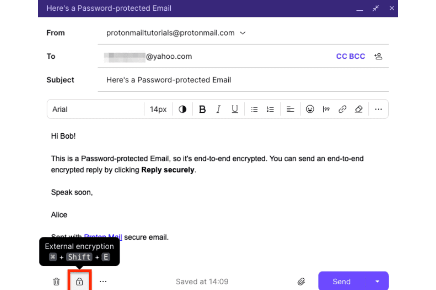 ProtonMail screenshot