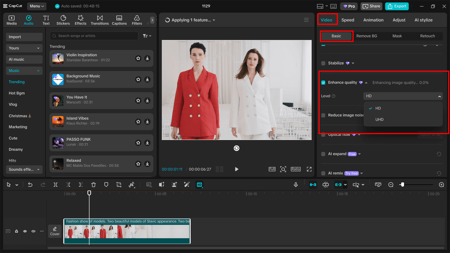 CapCut screenshot