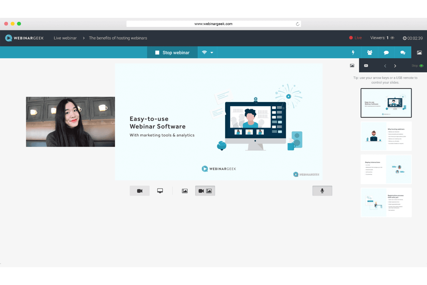 WebinarGeek screenshot
