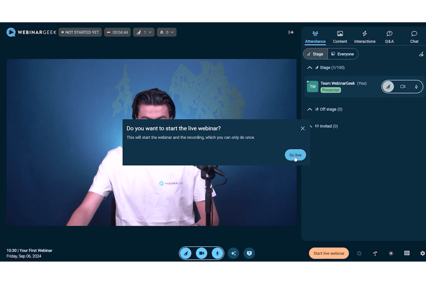 WebinarGeek screenshot