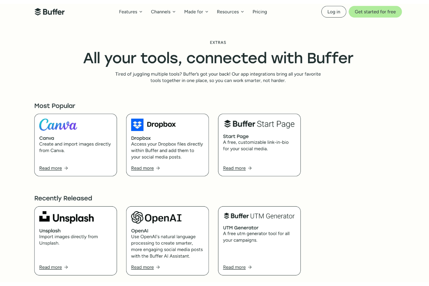 Buffer screenshot