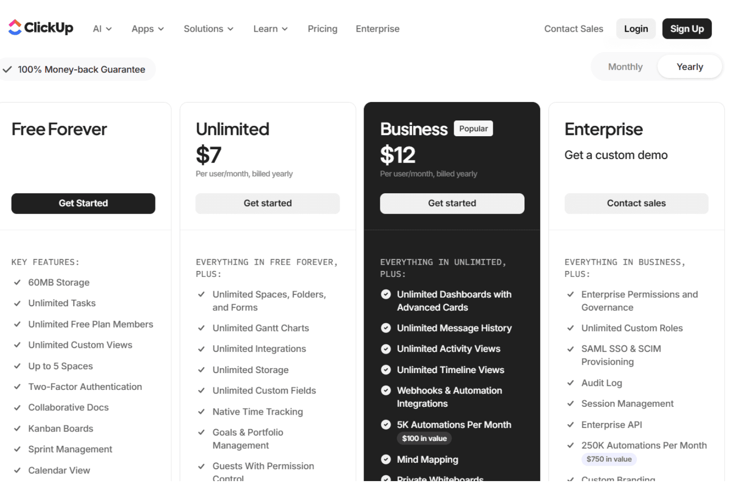 ClickUp screenshot