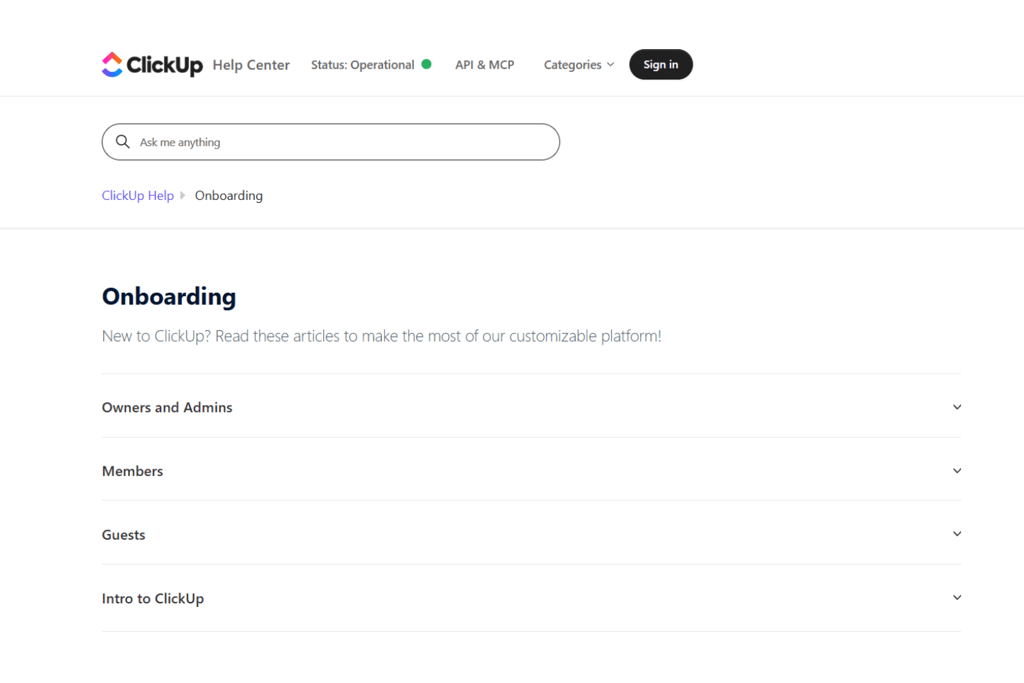 ClickUp screenshot