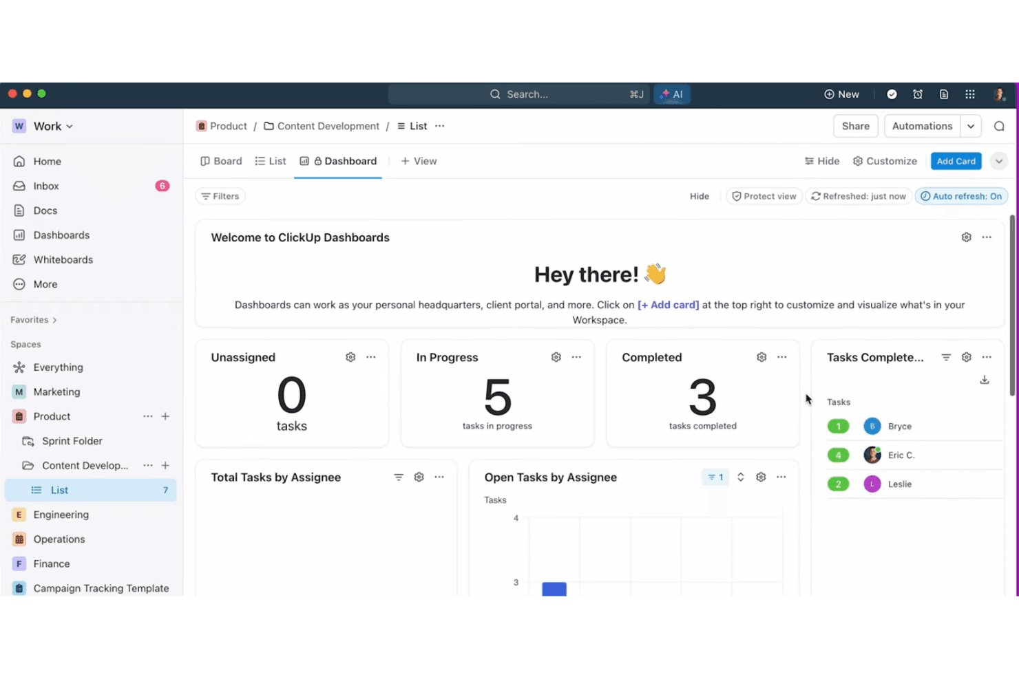 ClickUp screenshot