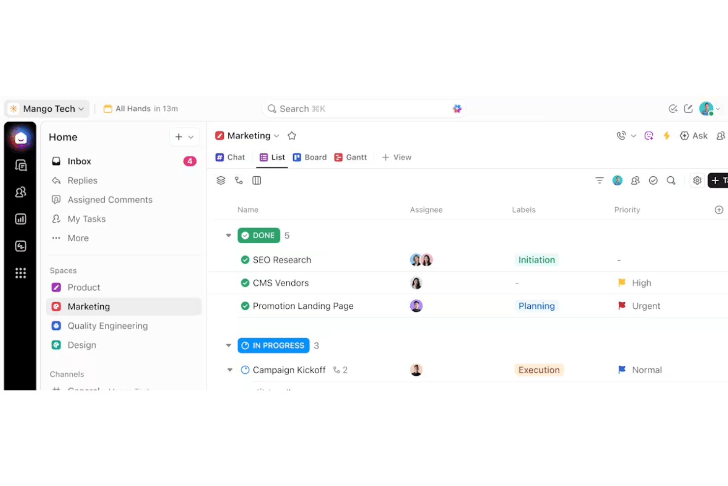 ClickUp screenshot