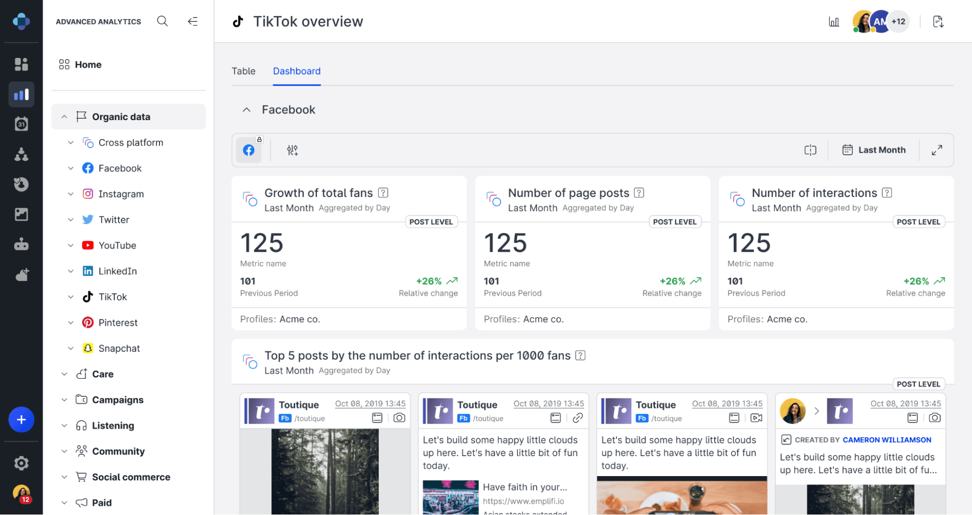 Emplifi screenshot