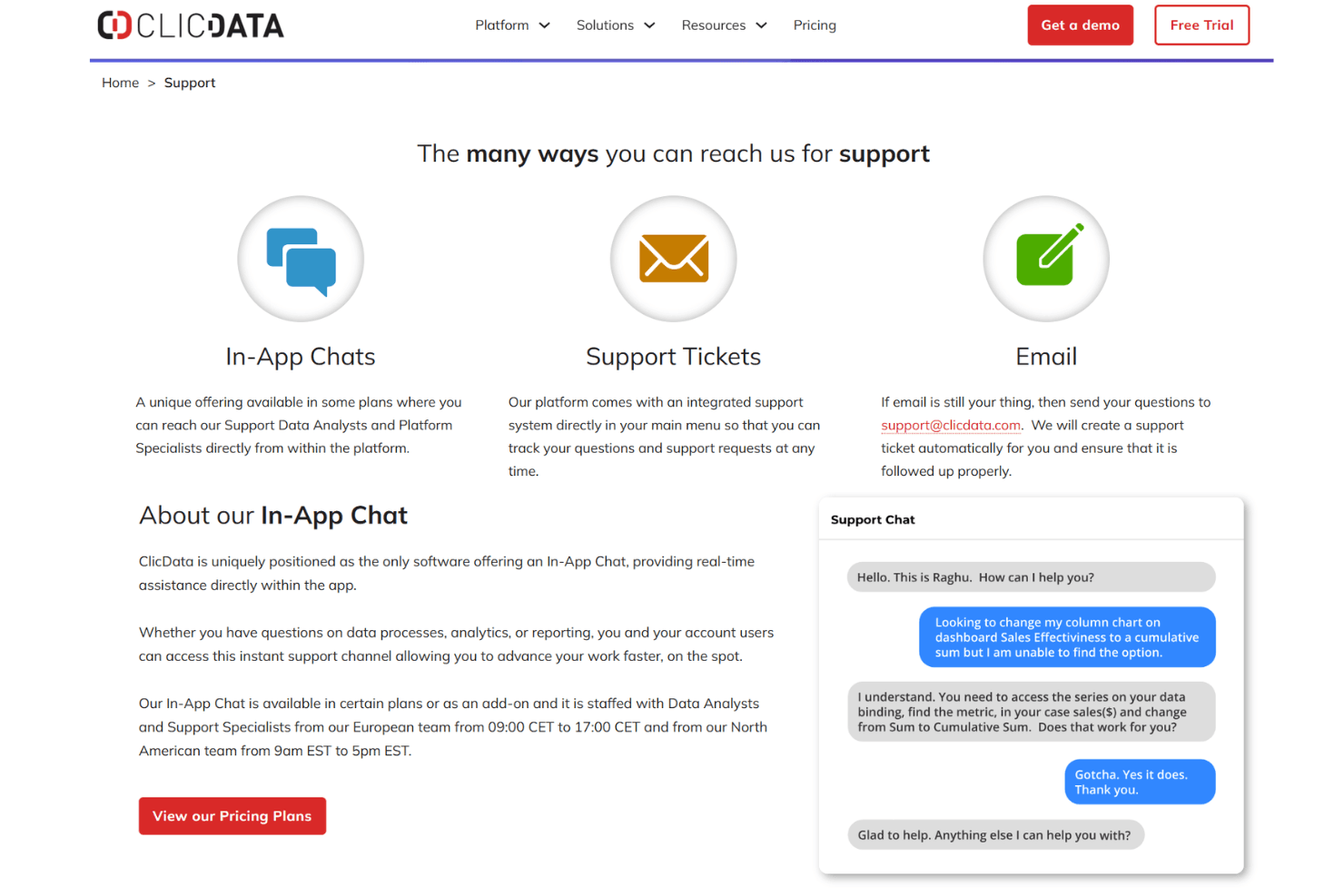 ClicData screenshot