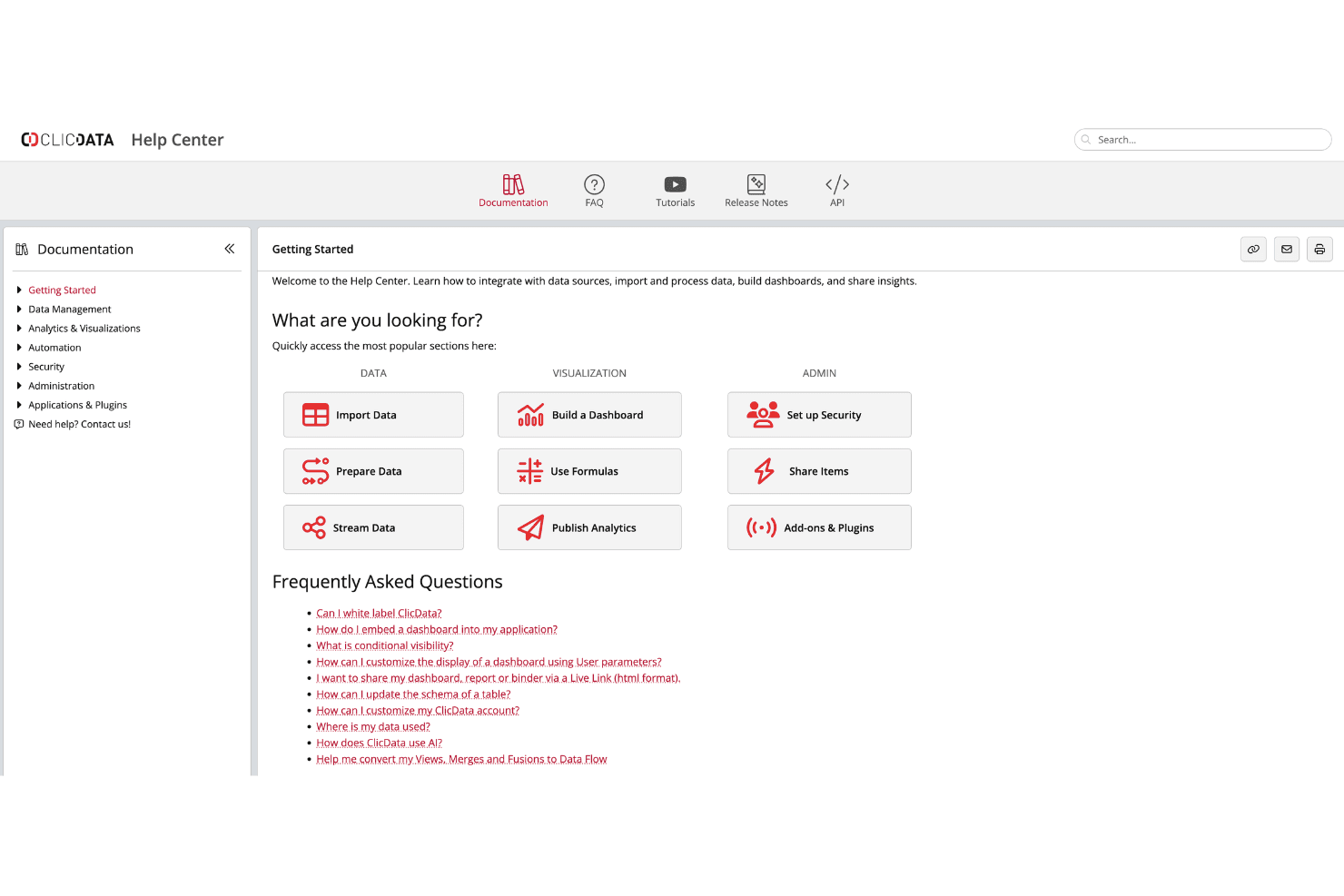 ClicData screenshot