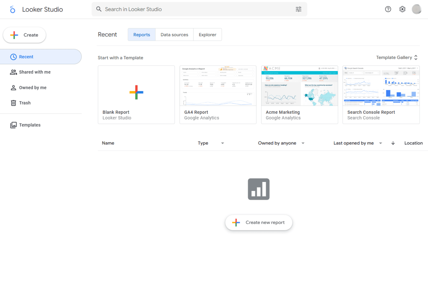 Looker Studio screenshot
