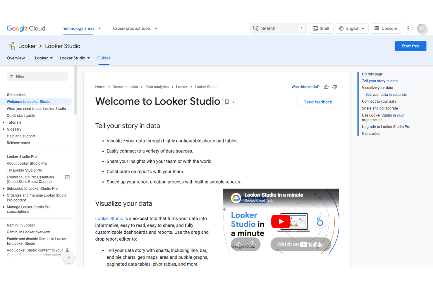 Looker Studio screenshot
