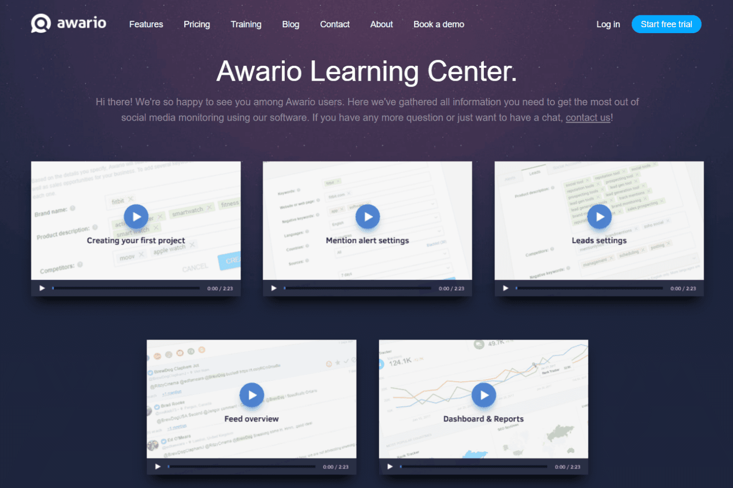 Awario screenshot