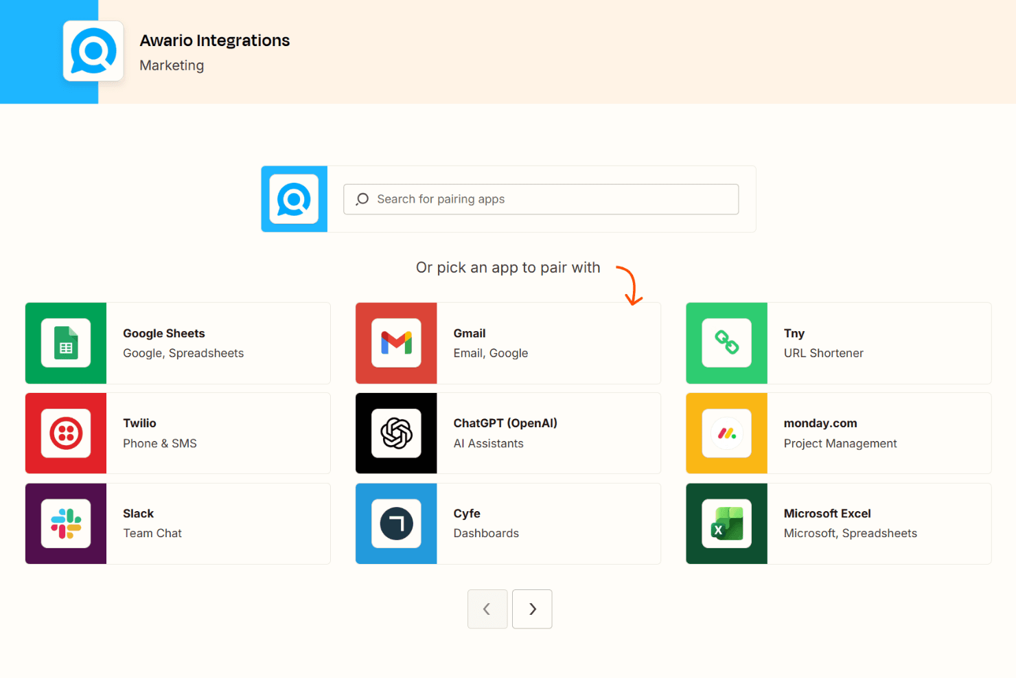 Awario screenshot