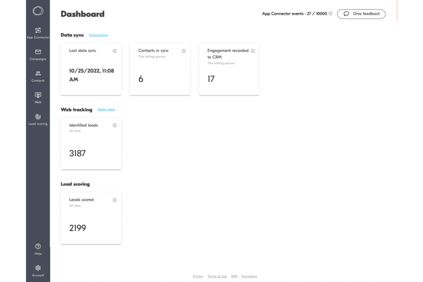 Outfunnel screenshot