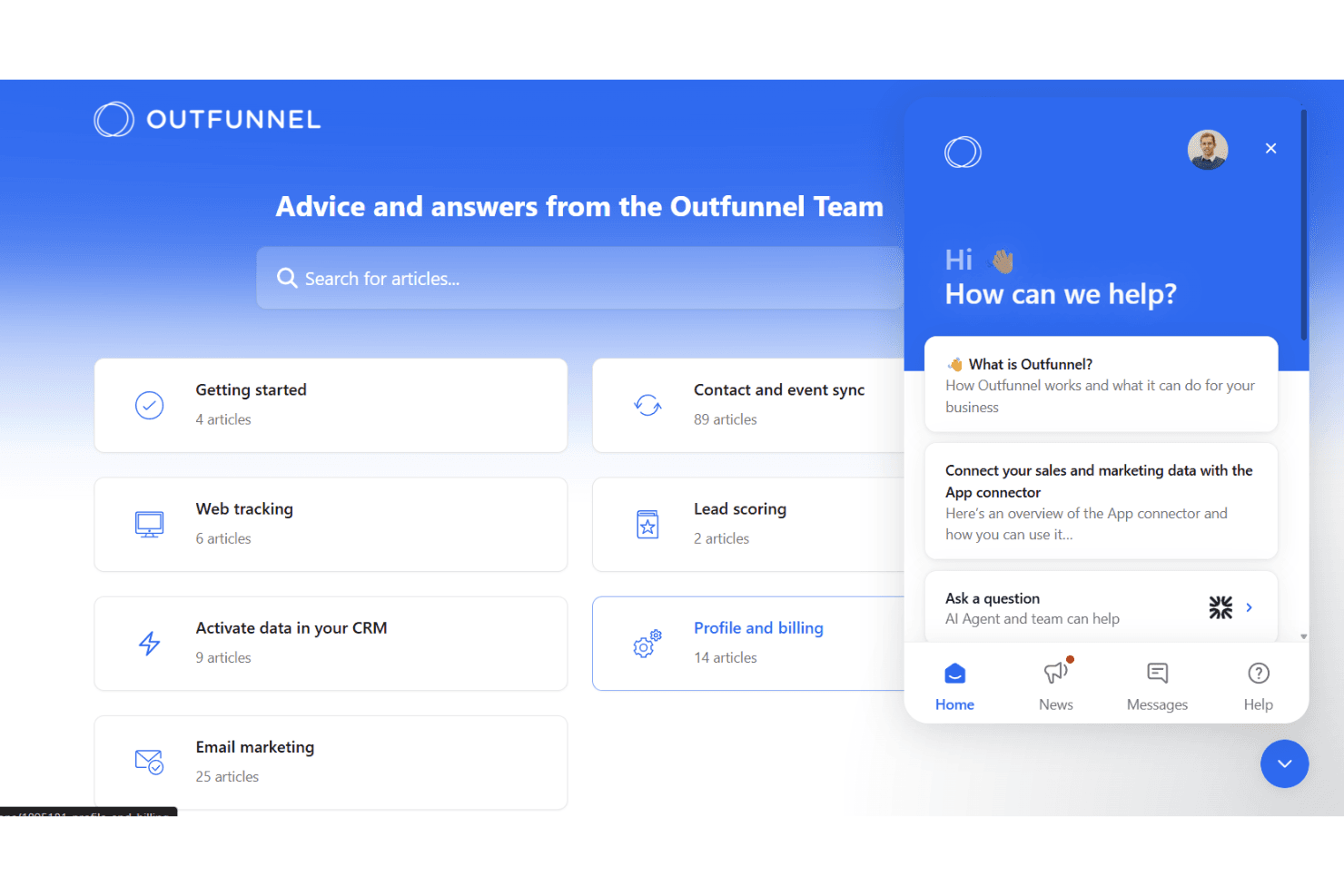 Outfunnel screenshot