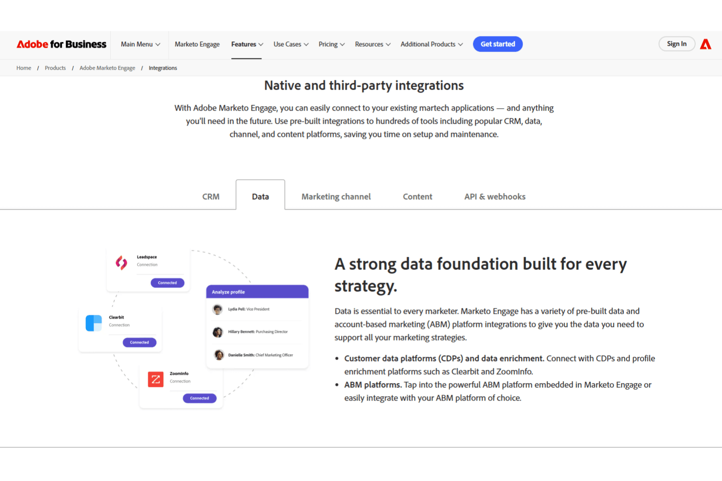 Adobe Marketo Engage screenshot